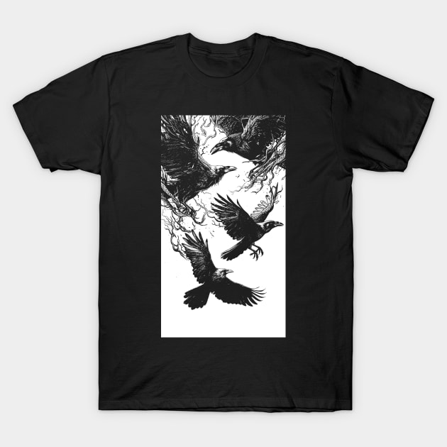 The Crow of the Cemetery T-Shirt by Esoteric Origins